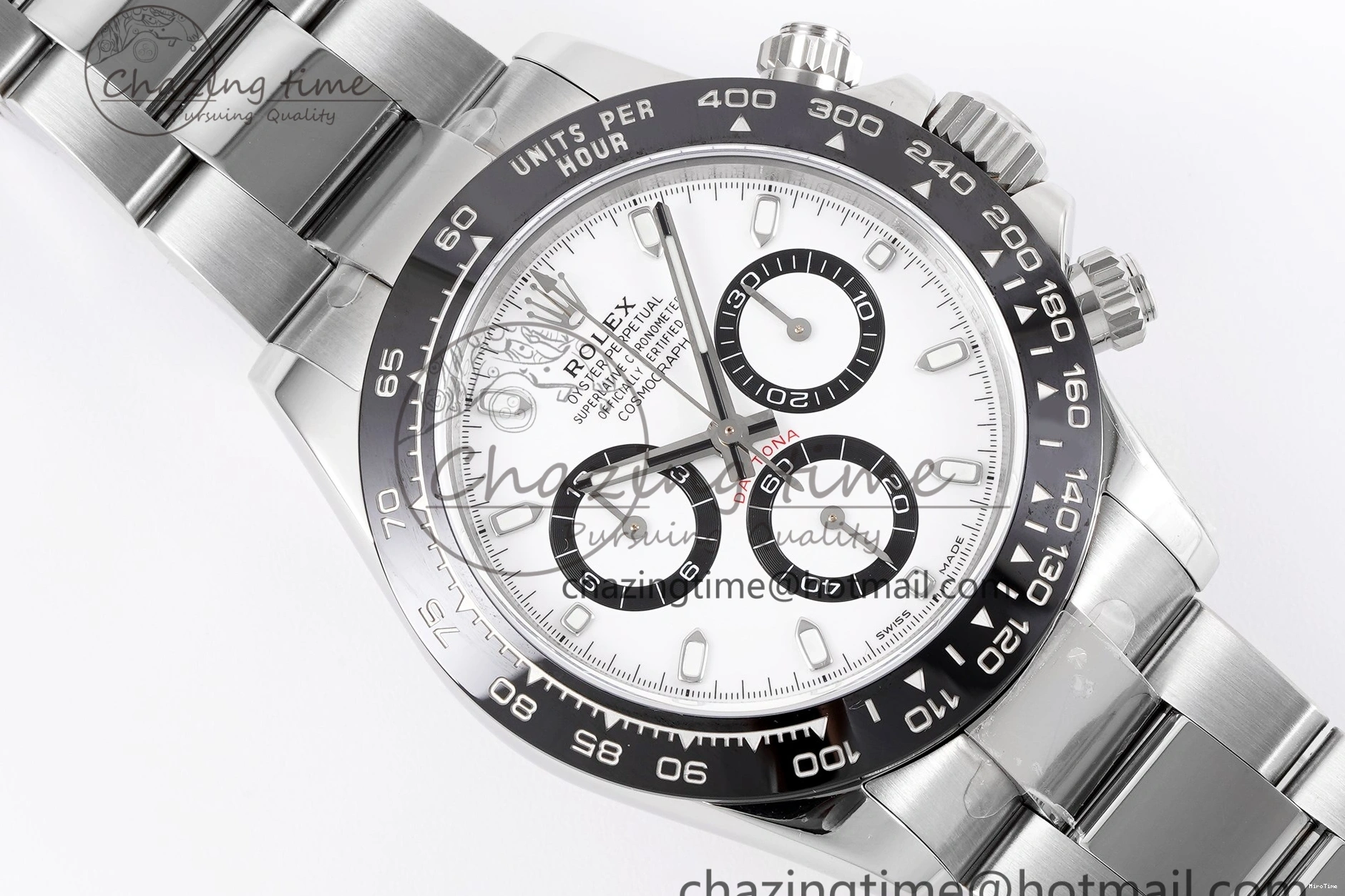 MiroTime 0108 Stretchable Daytona 116500 KING 1:1 Best Edition White Dial on SS Bracelet SH 1911